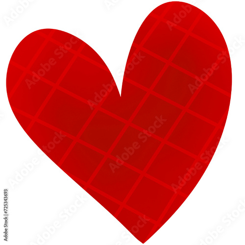 Red heart valentines day