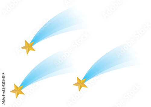 流れ星のイラスト