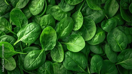 Spinach leaves isolated. Generative AI