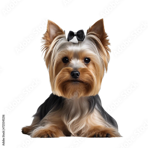 a york sire dog on transparent background