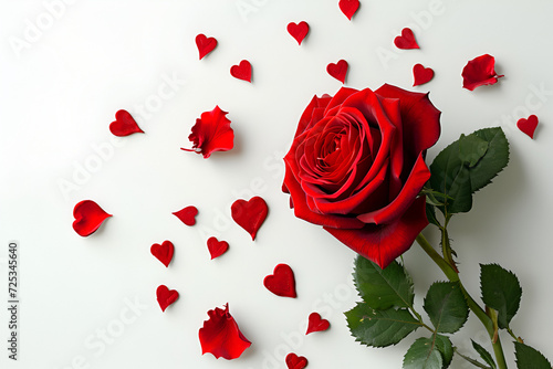 Red rose, in the style of bold yet graceful, gold.