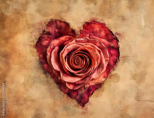 Heart Shape Made By Rose.
