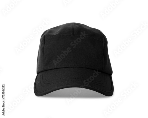 black baseball hat with clipping path.