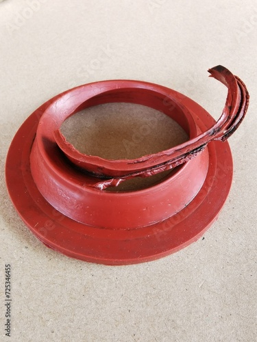 Quadro em tela Rubber seals that have been used, deteriorated, torn