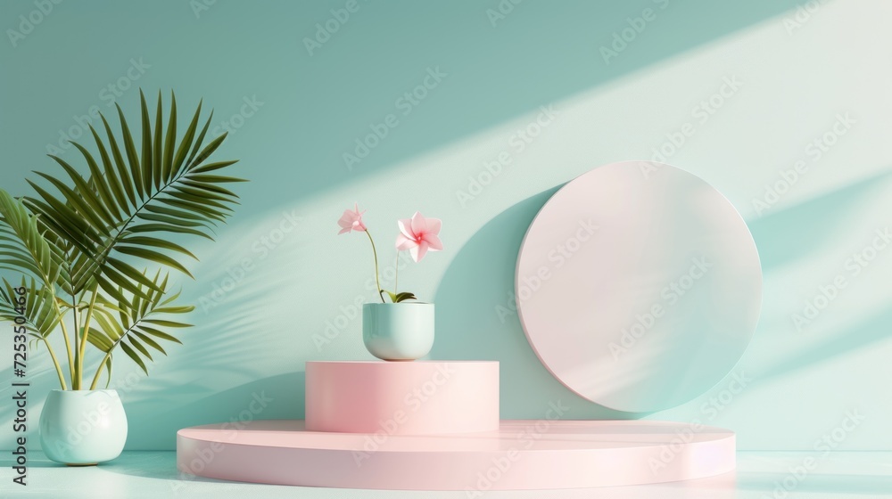 Display podium design for mock up and product presentation Display podium design for mock up and product presentation