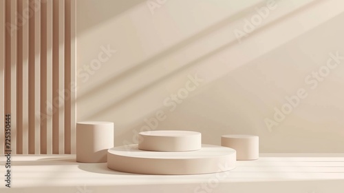 Display podium design for mock up and product presentation