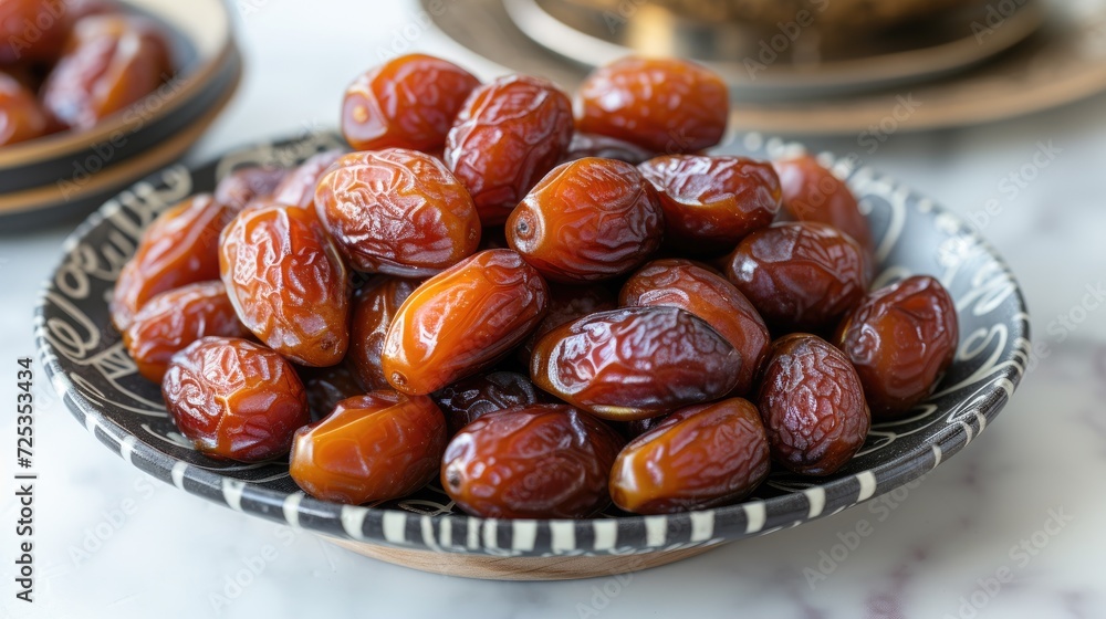 Culinary Delights dates fruit Delicious Food Presentation on a white background Culinary Delights dates fruit Delicious Food Presentation on a white background