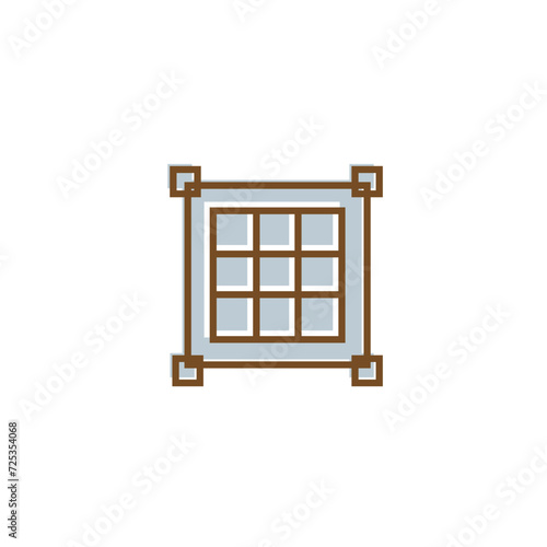 Grids icon vector isolated on white background