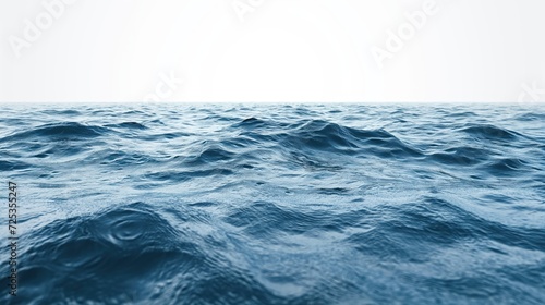 Sea surface isolated on white background
