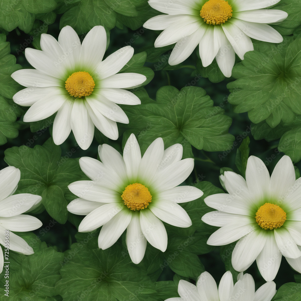 Fototapeta premium green and white flower 