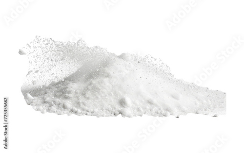 Sugar and salt powder, snow dust, white flour splashes