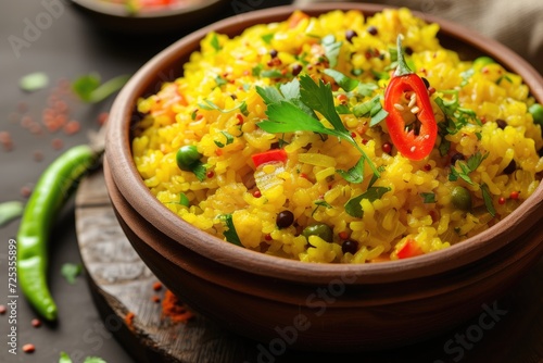 Khichdi or khichri is a dish in South Asian cuisine made of rice and lentils with numerous variations