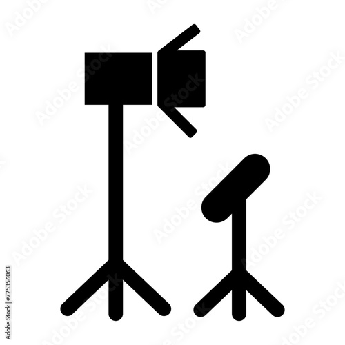 Cinema light equipment icon