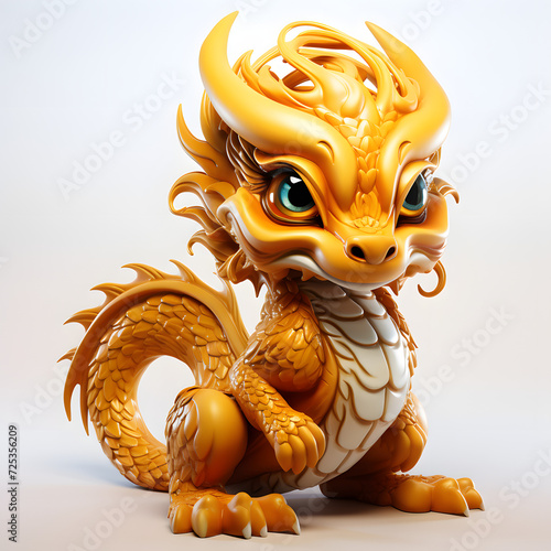 golden chibi dragon