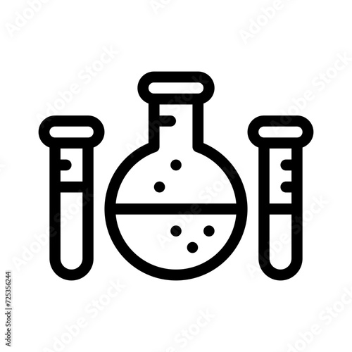 flasks line icon