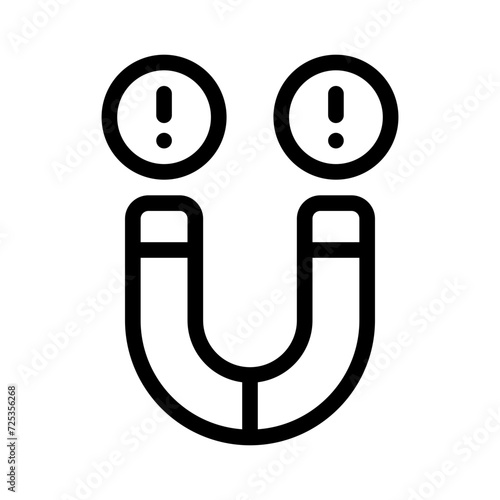 electromagnetic line icon