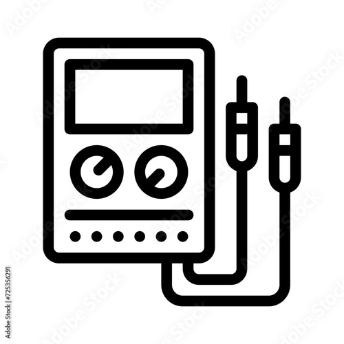 multimeter line icon