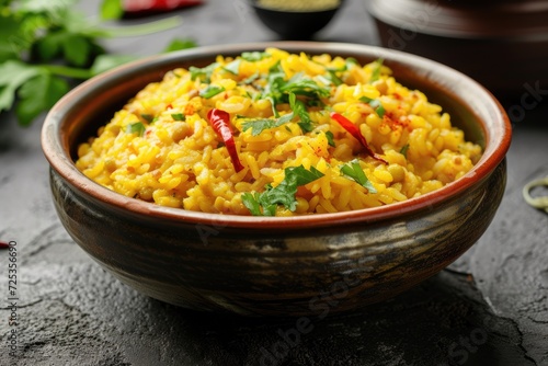 Khichdi or khichri is a dish in South Asian cuisine made of rice and lentils with numerous variations