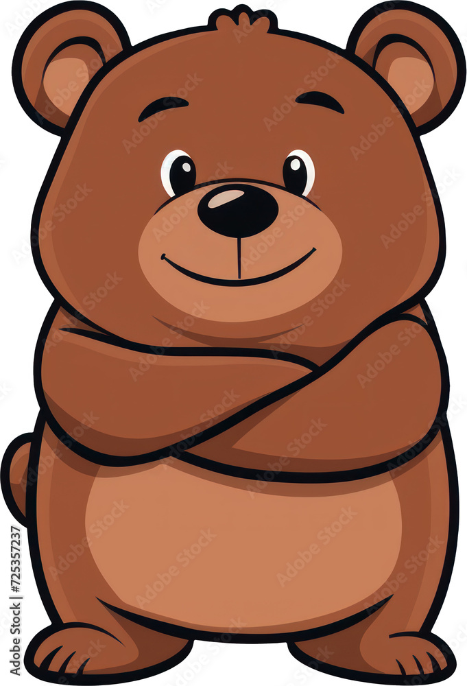 Cute bear illustration transparent background PNG clipart Cute bear illustration transparent background PNG clipart