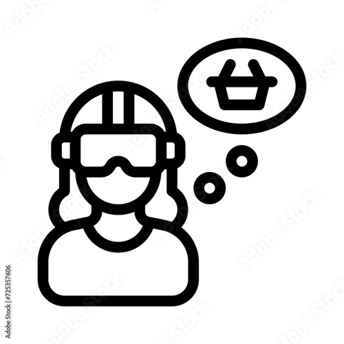 shopping line icon