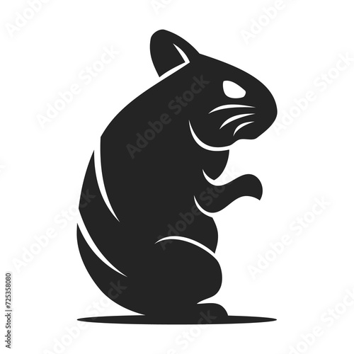 Hamster Logo template Isolated. Brand Identity. Icon Abstract Vector graphic