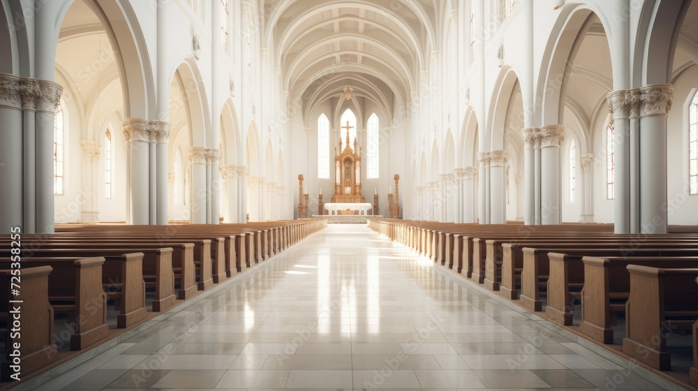 interior of a church, realistic photo, --ar 16:9 --v 5.2 Job ID: 08b9bf77-103c-4811-ab6a-a3bff4a0ad11