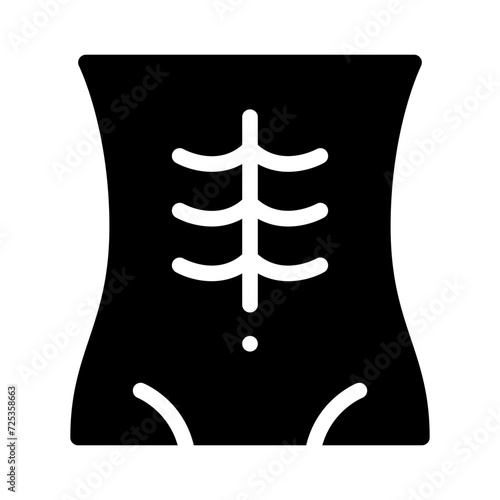 abdominals glyph icon