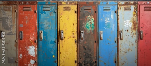 School lockers requiring immediate repair. photo