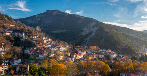 Bolu's beautiful district is a view of Goynuk and historical Ottoman houses. © kenan