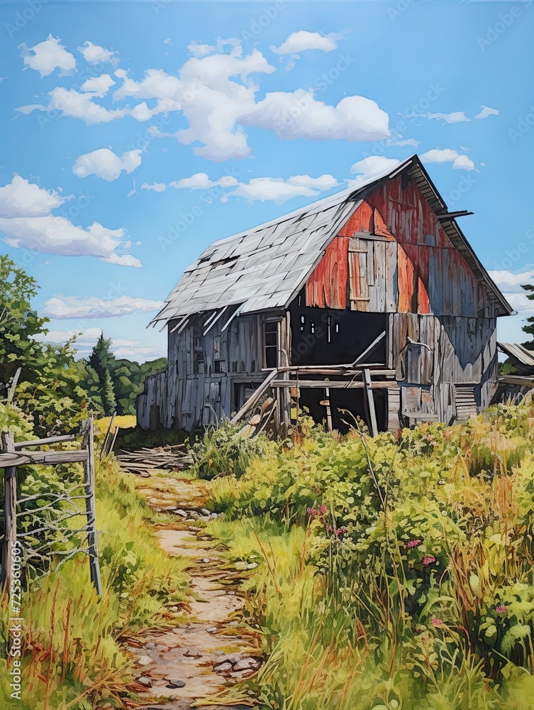 Captivating Countryside Barns: Exquisite Wall Art Showcasing Charming Rustic Farm Structures Captivating Countryside Barns: Exquisite Wall Art Showcasing Charming Rustic Farm Structures