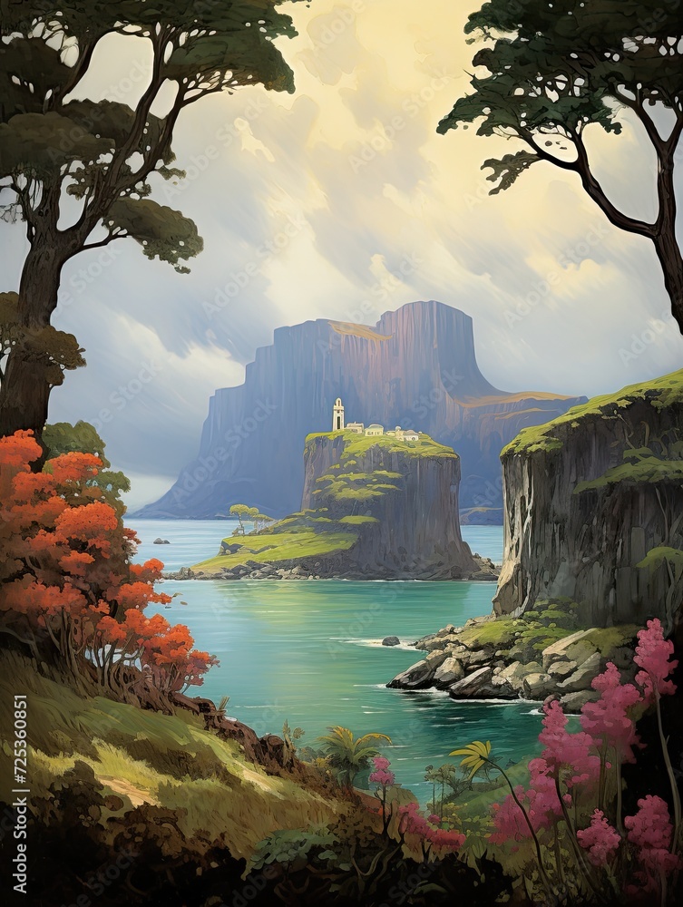 Adventure Isles: Classic Literature Cover Art Depicting Island Escapades