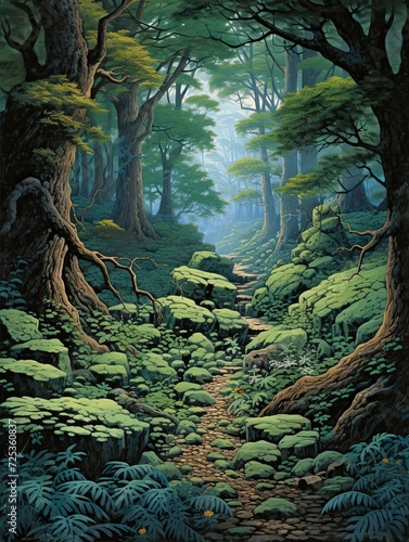 Classic Literature Cover Art: Enchanting Forest Scenes for Fiction Lovers