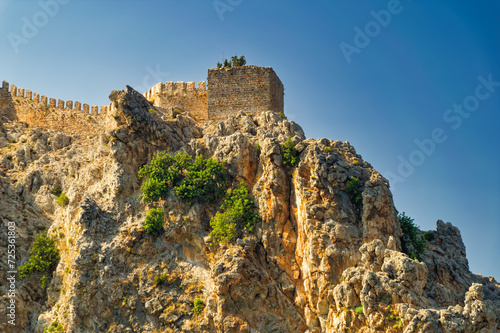 Remains of old fortress and other objects in Alanya, Turkey. © Goran