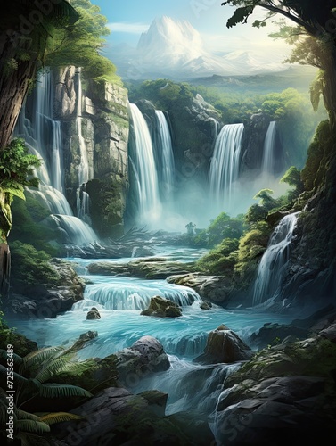 Majestic Waterfall Landscape Posters: Explore the Iconic World of Waterfalls
