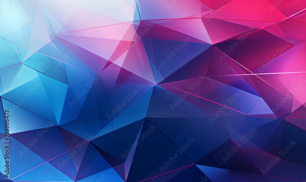 a purple and blue background with lines and triangles, in the style of colorful a purple and blue background with lines and triangles, in the style of colorful