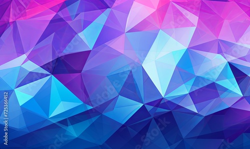 a purple and blue background with lines and triangles  in the style of colorful