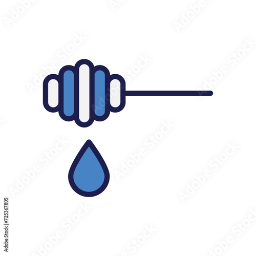 Honey icon with white background vector stock illustration