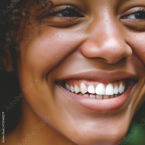 Smiling face portrait  close up