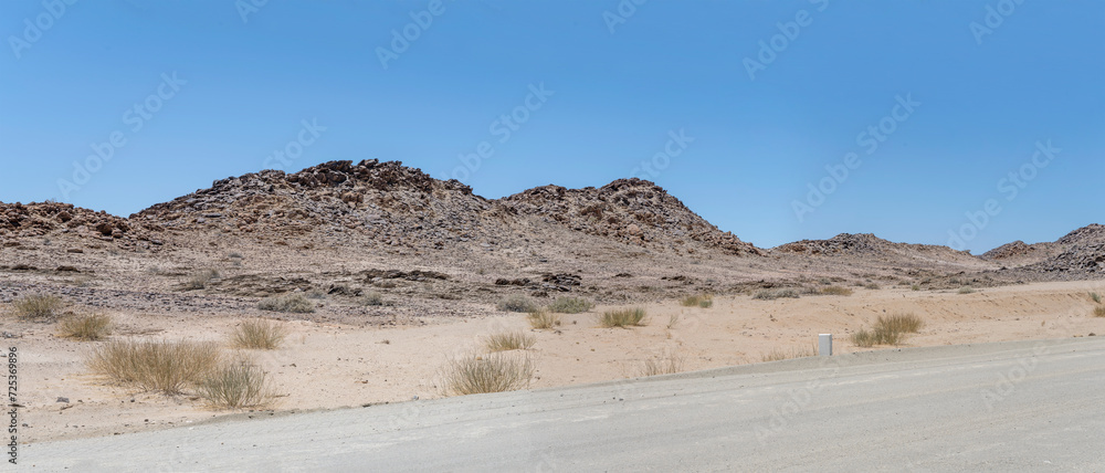 Dolerite boulders buttes on 37 gravel road side, north of Ais, Namibia Dolerite boulders buttes on 37 gravel road side, north of Ais, Namibia