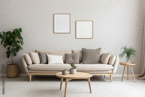 Modern catchy living room interior photo