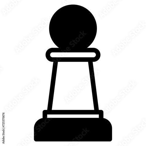 Pawn chess icon. Soldier chess icon