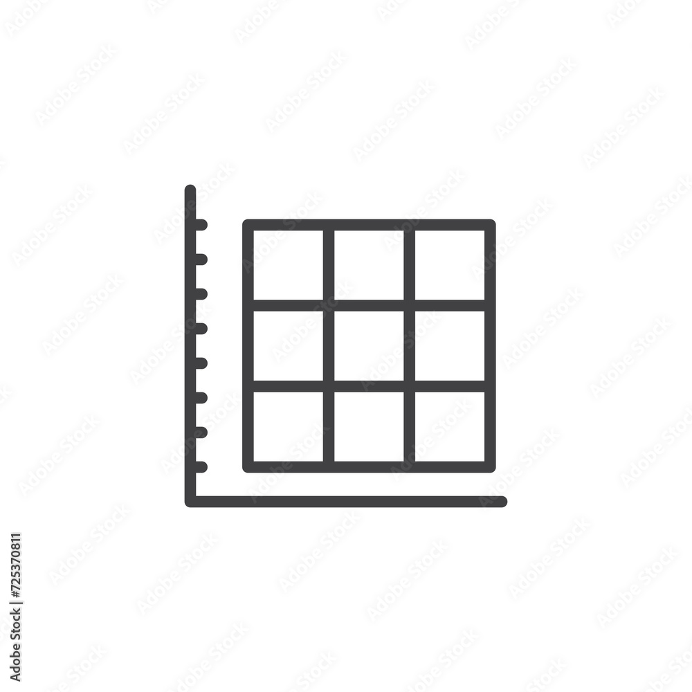 Heat map line icon Heat map line icon