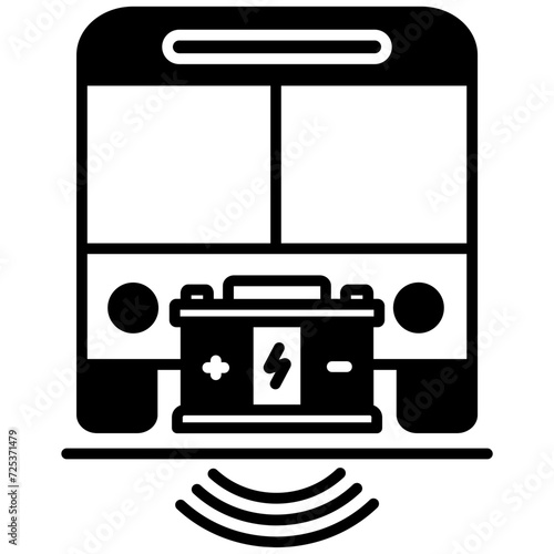 Wireless charging  glyph and line vector illustration