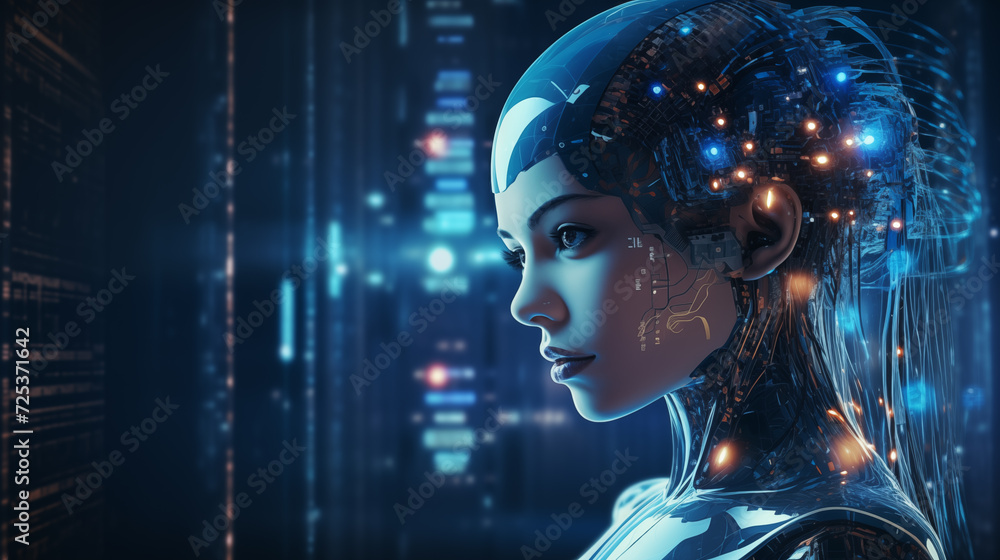 Digital Human Face Concept Artificial Intelligence