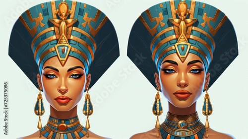 A portrait of Cleopatra, the queen of ancient Egypt, generative AI