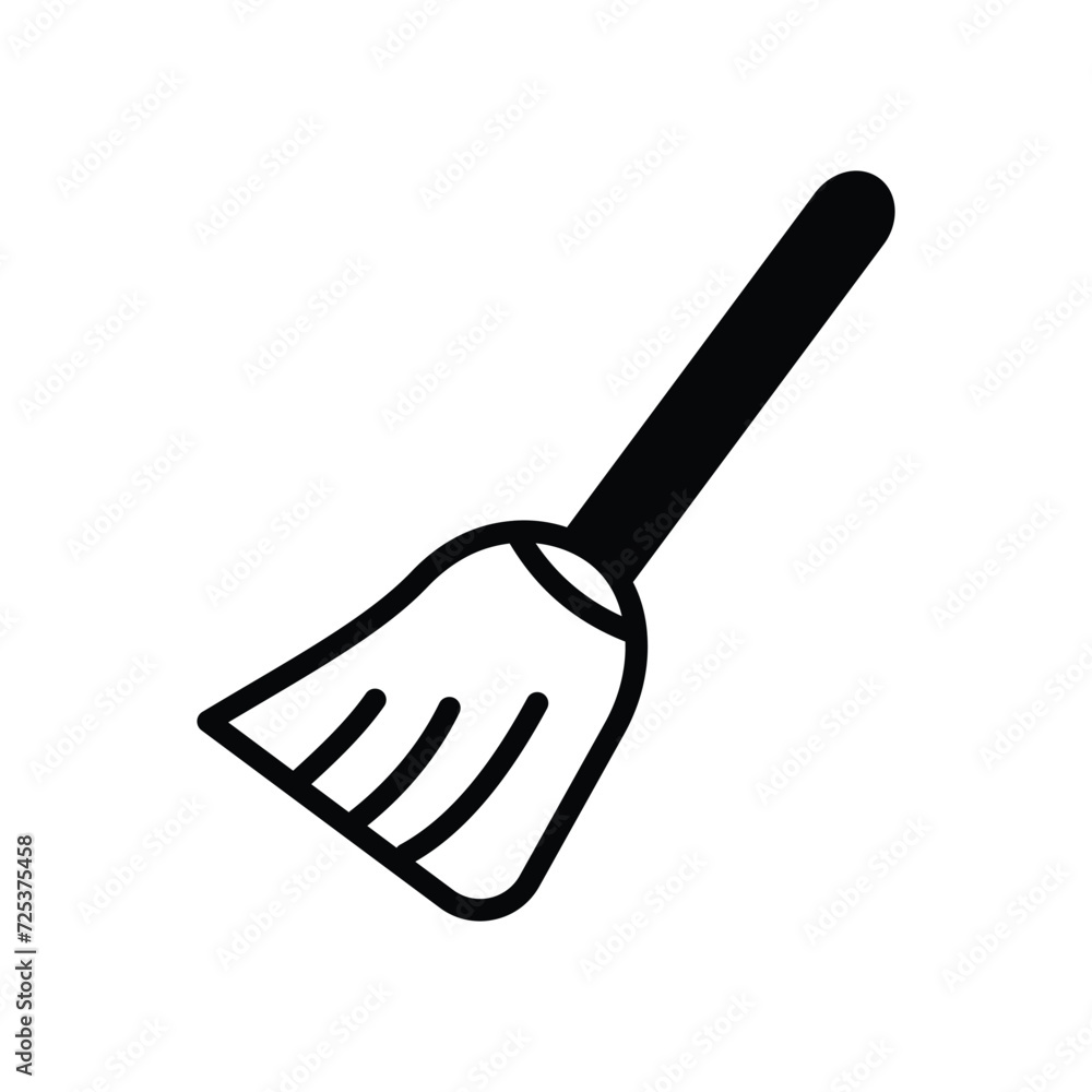 Broom icon with white background vector stock illustration Broom icon with white background vector stock illustration