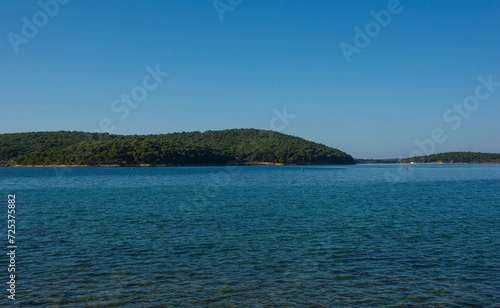 The coast of Premantura peninsula in Medulin  Istria  Croatia. December