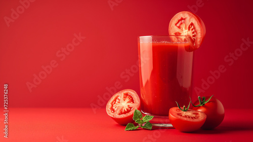 Glass of tomato juice © Rimsha