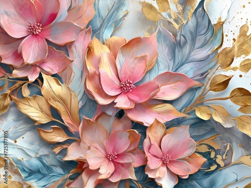 Flower wallpaper, seamless pattern flower.
