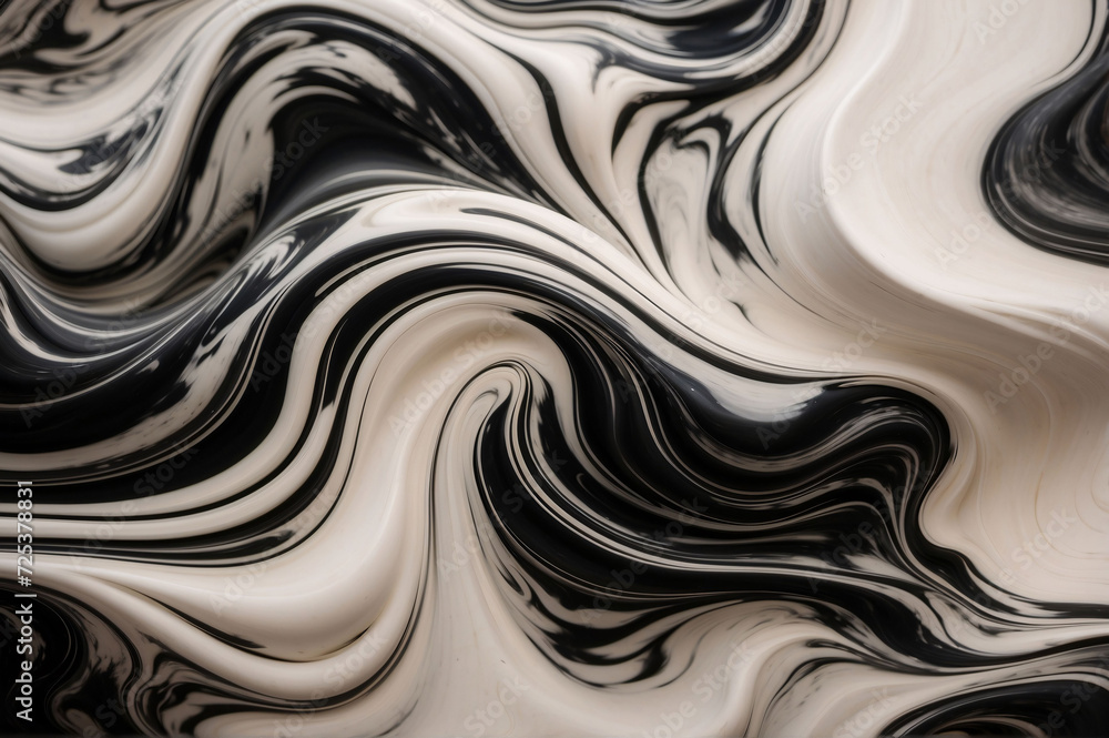 abstract white & black swirl marble paint background abstract white & black swirl marble paint background